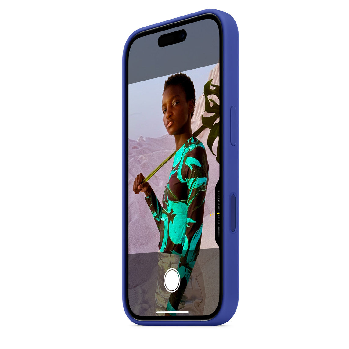 iphone16 blue leather case